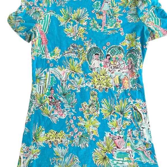 Rare Lilly Pulitzer Jungle Glam short sleeve blouse size S - Picture 2 of 9
